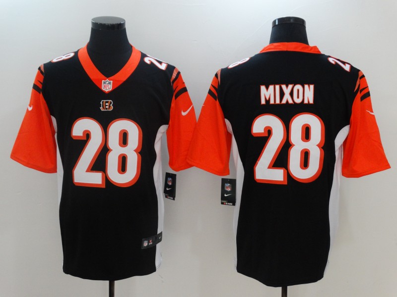 Men Cincinnati Bengals 28 Mixon Black Nike Vapor Untouchable Limited NFL Jerseys